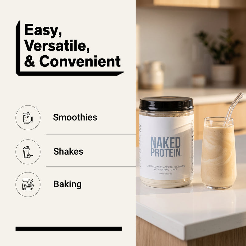 Protein Powder Blend - 1LB Egg Whey & Casein Protein Blend - 1LB