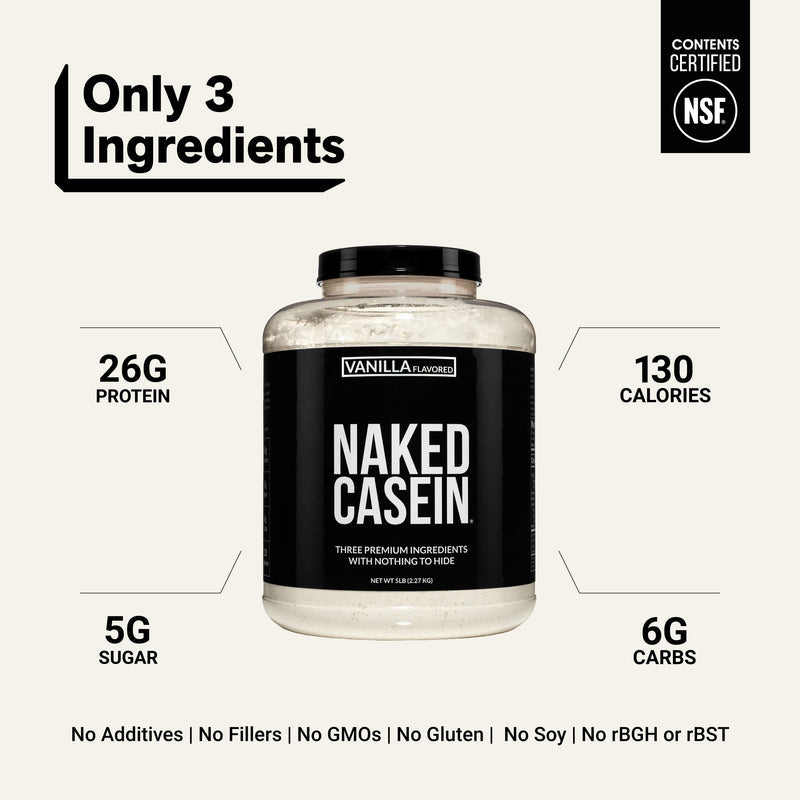 Vanilla Casein Protein Powder - Vanilla